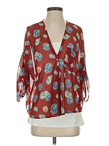 Pins and Needles 3/4 Sleeve Blouse (view 1)