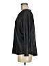 Veronica M. Metallic Black Long Sleeve Top Size M - photo 5
