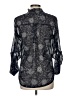Express 100% Polyester Paisley Gray 3/4 Sleeve Blouse Size M - photo 2