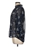 Express 100% Polyester Paisley Gray 3/4 Sleeve Blouse Size M - photo 5