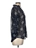 Express 100% Polyester Paisley Gray 3/4 Sleeve Blouse Size M - photo 4