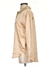 Mystree Metallic Tan Long Sleeve Blouse Size S - photo 5