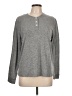 Monrow Gray Long Sleeve Henley Size L - photo 1