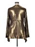 Premise Studio 100% Polyester Metallic Gold Long Sleeve Blouse Size XL - photo 2