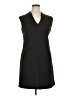 Spense Solid Black Casual Dress Size 14 - photo 1