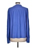 Ann Taylor Blue Long Sleeve Blouse Size L - photo 2