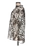W by Worth 100% Polyester Animal Print Silver 3/4 Sleeve Blouse Size L - photo 5