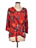 Unbranded Red 3/4 Sleeve Blouse Size L - photo 1