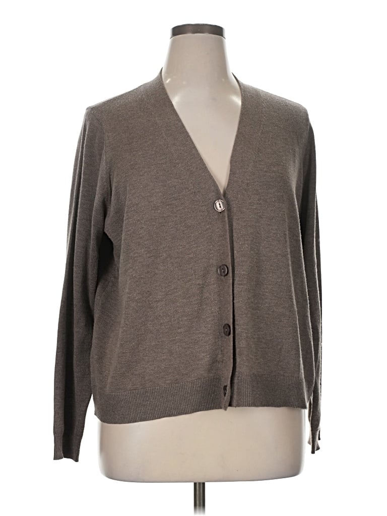 Pre-owned Candace Cameron Bure Cardigan Sweater In Gray