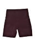 Onzie 100% Polyester Solid Burgundy Athletic Shorts Size S - photo 1