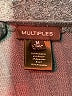 MULTIPLES Gray 3/4 Sleeve Top Size M - photo 7