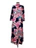 Natori Print Blue Pink Casual Dress Size S - photo 2