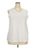 Unbranded White Sleeveless Blouse Size 3X - photo 1