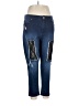 Ashley Stewart Color Block Blue Jeans Size 16 - photo 1