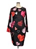 Unbranded Hearts Black Casual Dress Size 2X - photo 1