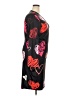 Unbranded Hearts Black Casual Dress Size 2X - photo 4
