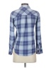 Rails 100% Rayon Plaid Blue Long Sleeve Button-Down Shirt Size XS - photo 2