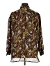 Josephine 100% Polyester Animal Print Brown Long Sleeve Blouse Size 14 - photo 2
