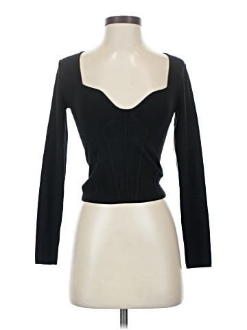 Aqua Long Sleeve Top (view 1)
