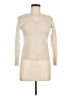 Ainsley 100% Cashmere Ivory Cashmere Pullover Sweater Size M - photo 1