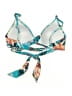 Apt. 9 Tropical Blue Swimsuit Top Size XL - photo 2