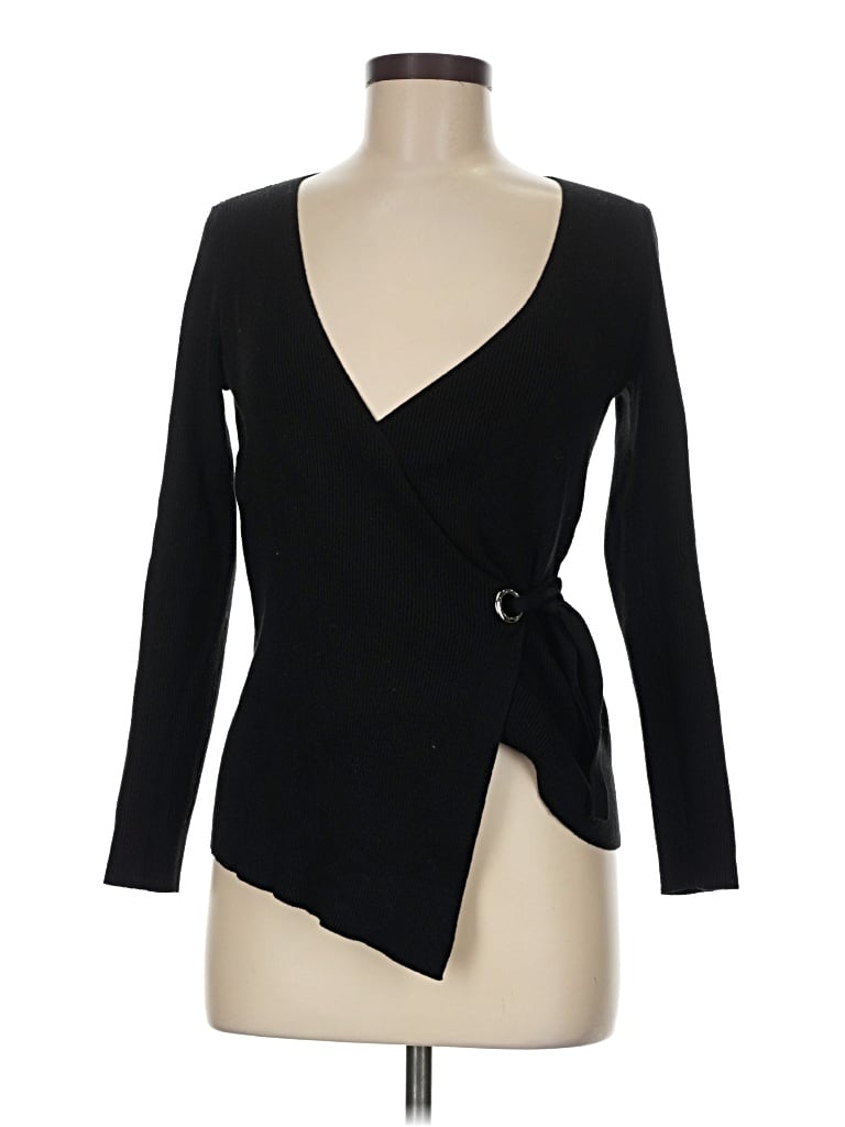 Pre-owned 4th & Reckless Cardigan Sweater In Black