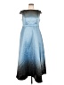 Shein 100% Polyester Blue Cocktail Dress Size 12 - photo 1