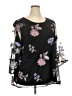 Catherines 100% Polyester Black 3/4 Sleeve Blouse Size 2X - photo 1
