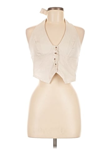 Shein Sleeveless Button-Down Shirt (view 1)