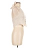 Shein Ivory Sleeveless Button-Down Shirt Size 6 - photo 4