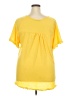Misslook 100% Polyester Yellow Short Sleeve Top Size 2X - photo 2
