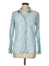 Athleta Blue Long Sleeve Button-Down Shirt Size M - photo 1