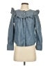 Madewell 100% Cotton Solid Blue Denim Jacket Size XXS - photo 1