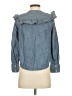 Madewell 100% Cotton Solid Blue Denim Jacket Size XXS - photo 2