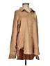 Mystree Metallic Tan Long Sleeve Blouse Size S - photo 1
