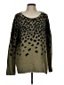 Tribal Animal Print Green Pullover Sweater Size L - photo 1