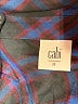 CAbi 100% Rayon Plaid Blue Long Sleeve Button-Down Shirt Size M - photo 7