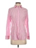 J.Crew Checkered-gingham Pink Long Sleeve Blouse Size 4 - photo 1