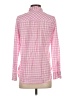 J.Crew Checkered-gingham Pink Long Sleeve Blouse Size 4 - photo 2