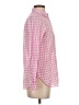 J.Crew Checkered-gingham Pink Long Sleeve Blouse Size 4 - photo 4