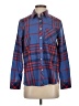 Vineyard Vines 100% Polyester Plaid Blue Long Sleeve Blouse Size 4 - photo 1