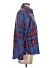 Vineyard Vines 100% Polyester Plaid Blue Long Sleeve Blouse Size 4 - photo 4