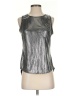 Assorted Brands Metallic Silver Sleeveless Blouse Size S - photo 1