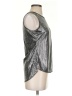 Assorted Brands Metallic Silver Sleeveless Blouse Size S - photo 4