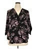 Torrid 100% Polyester Black 3/4 Sleeve Blouse Size 2X Plus (2) - photo 1