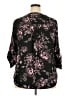 Torrid 100% Polyester Black 3/4 Sleeve Blouse Size 2X Plus (2) - photo 2