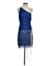 Mac Duggal 100% Polyester Blue Cocktail Dress Size 4 - photo 1