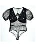 Le Lis Stars Black Bodysuit Size L - photo 2