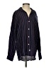 Grayson 100% Lyocell Stripes Black Long Sleeve Button-Down Shirt Size XS (1) - photo 1