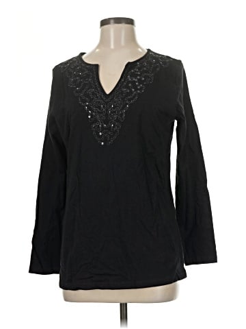 Karen Scott Long Sleeve Blouse (view 1)